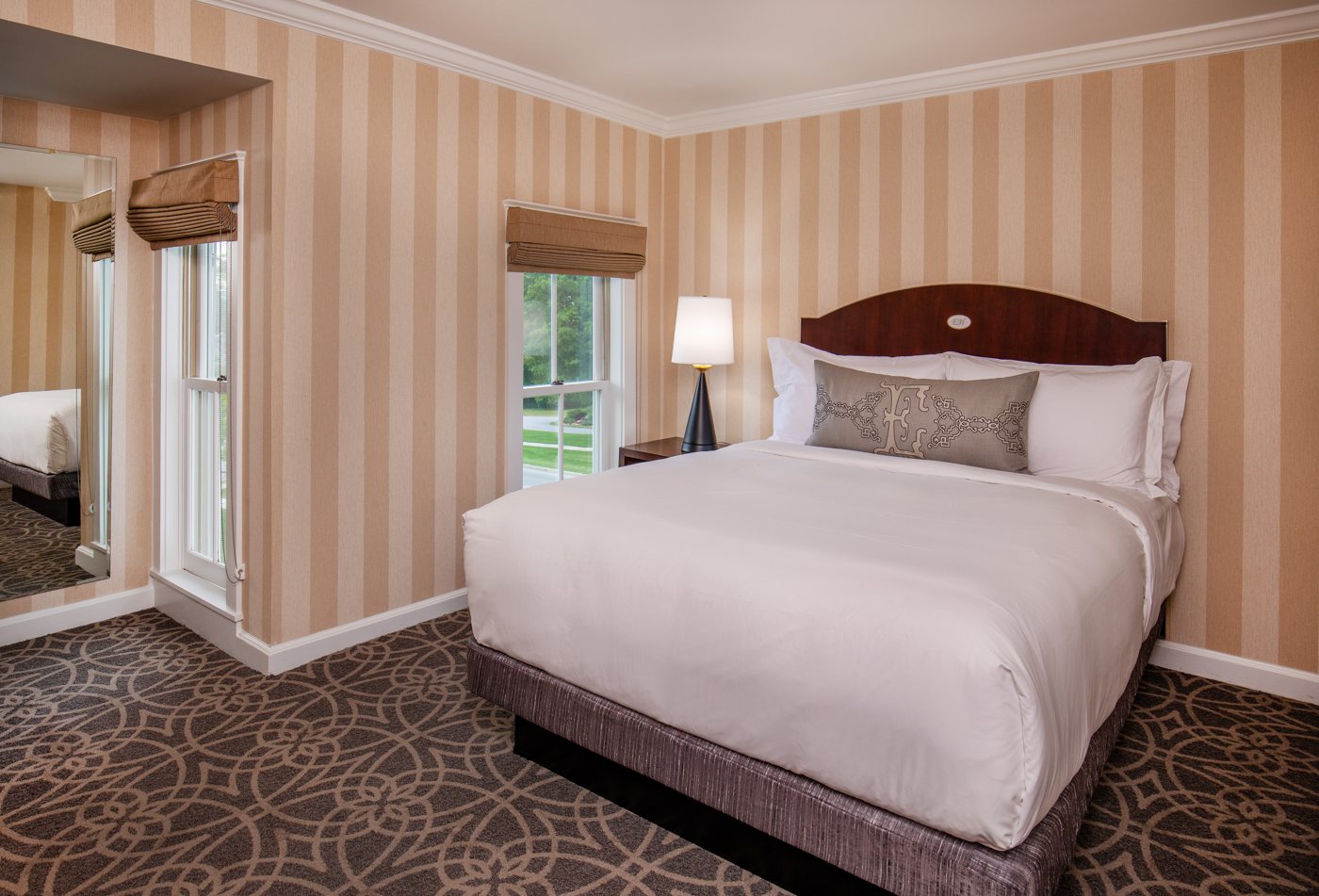 Hotel guestroom with a Kimberly pillow